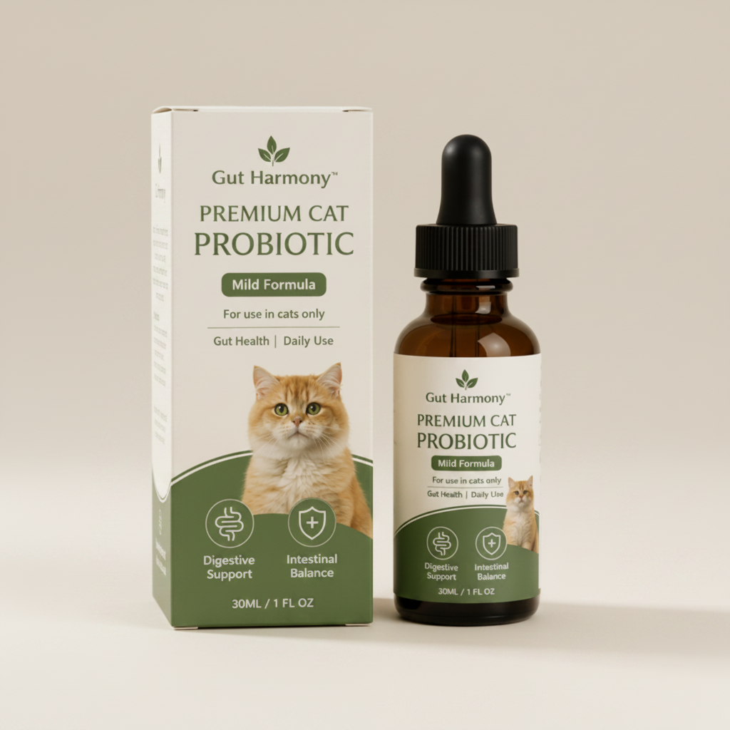 Gut Harmony product in a clean ingredient-focused setting