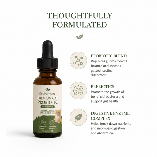 Daily Probiotic Drops for Cats